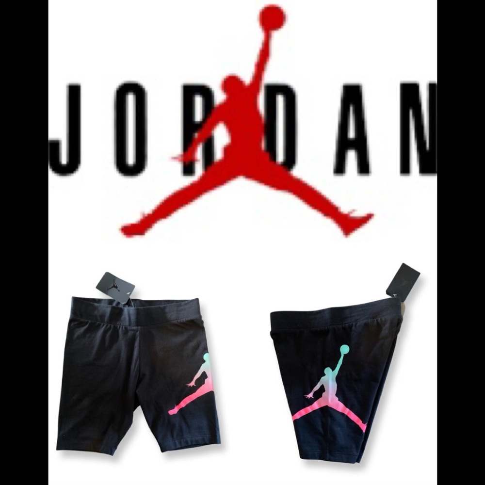 🆕🖤💗 JORDAN LOGO BIKE SHORTS 🖤💗🆕
